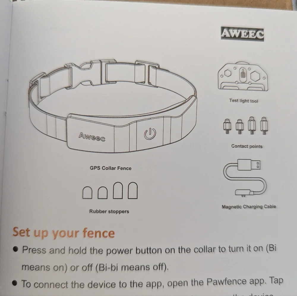 Aweec 2-in-1 Smart GPS Wireless Fence And Dog Training Collar Medium
